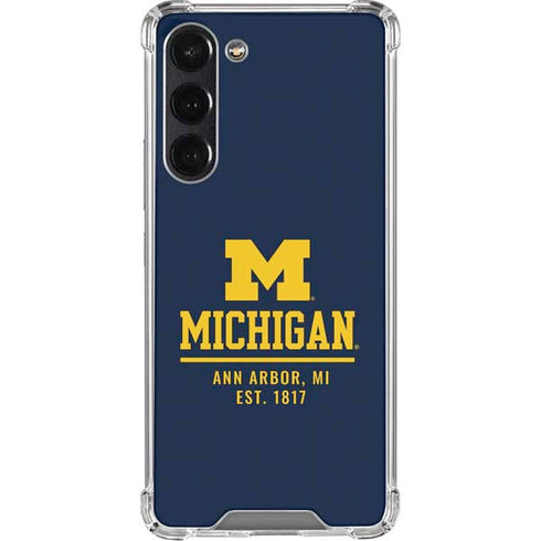 University of Michigan Ann Arbor Est 1817 Galaxy S24 FE Clear Case